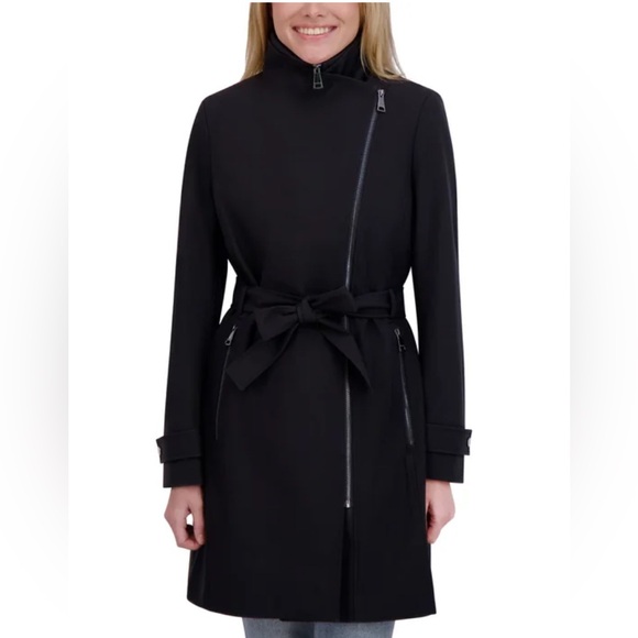 Halston Women's Belted Trench Coat - Picture 4 of 5